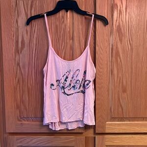 Women’s Pink Aloha Tank Top